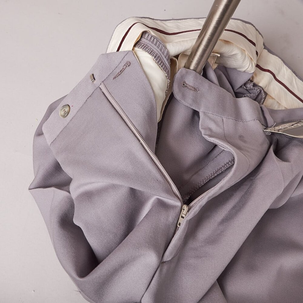 1980s Gray Deadstock Paolo Vista Pleated Slacks Pants